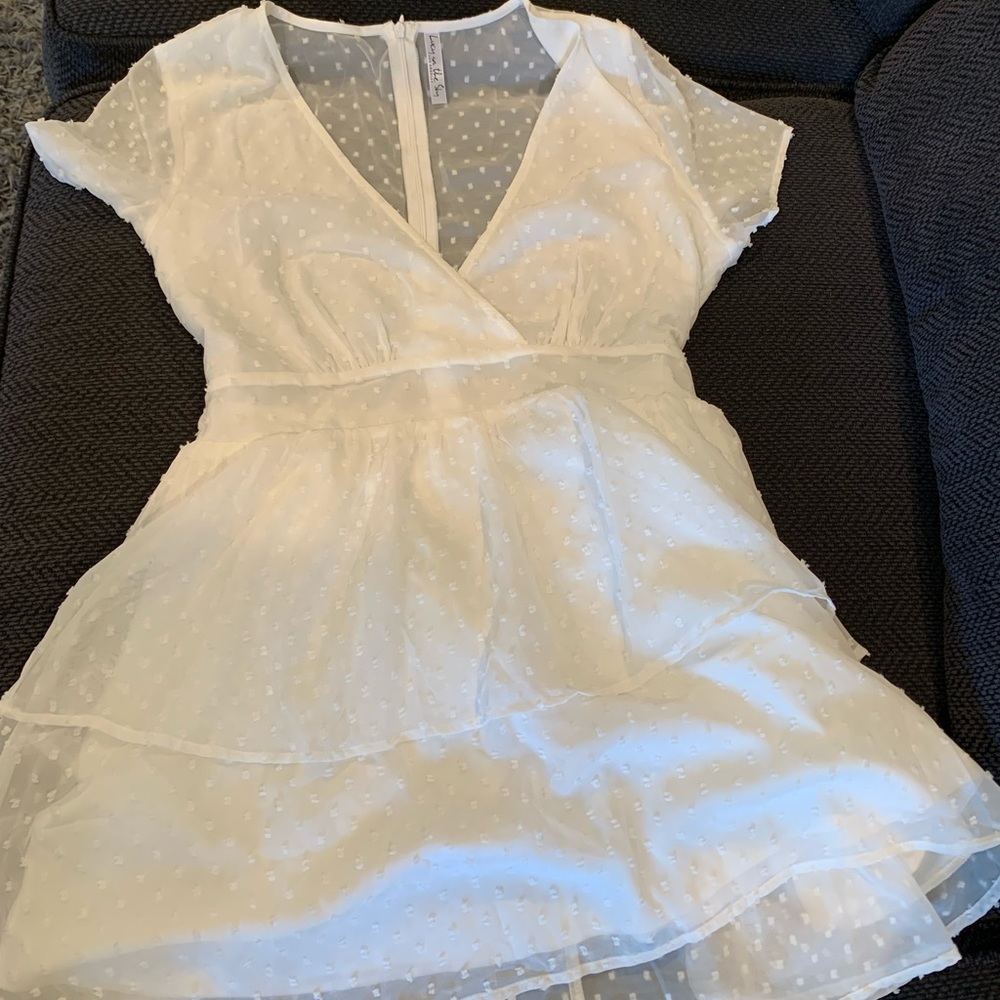 Brand new never worn Lucy in the sky white dress